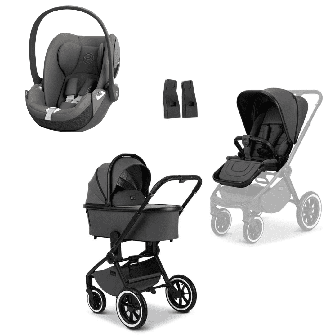 Moon RESEA+ Kombikinderwagen 3in1 Set inkl. Cloud T –  Anthrazit Mirage Grey | dark grey – Moon RESEA+ Kombikinderwagen 3in1 Set inkl. Cloud T  Anthrazit Mirage Grey | dark grey bei babybrands.de kaufen ✓ sicher, einfach & bequem online bestellen ✓